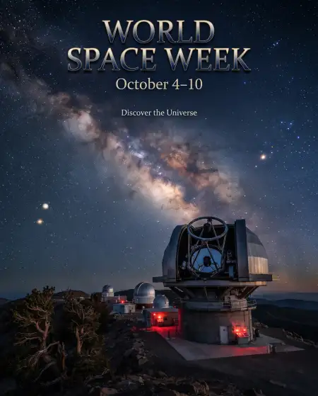 world space week universe background - World Space Week 2026
