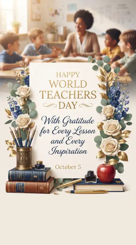 world teachers day text png