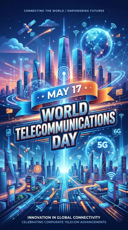 World Telecommunications Day 2026 5g Technology Background 2 - Free Cat Download