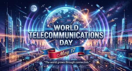 World Telecommunications Day 2026 Celebration Wallpaper 2 - Free Cat Download