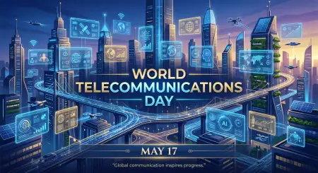 World Telecommunications Day 2026 Communication System Graphics - Free World Telecommunications Day Download