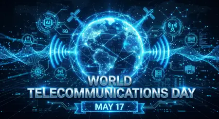 World Telecommunications Day 2026 Cyber Communication Background - Free World Telecommunications Day Download