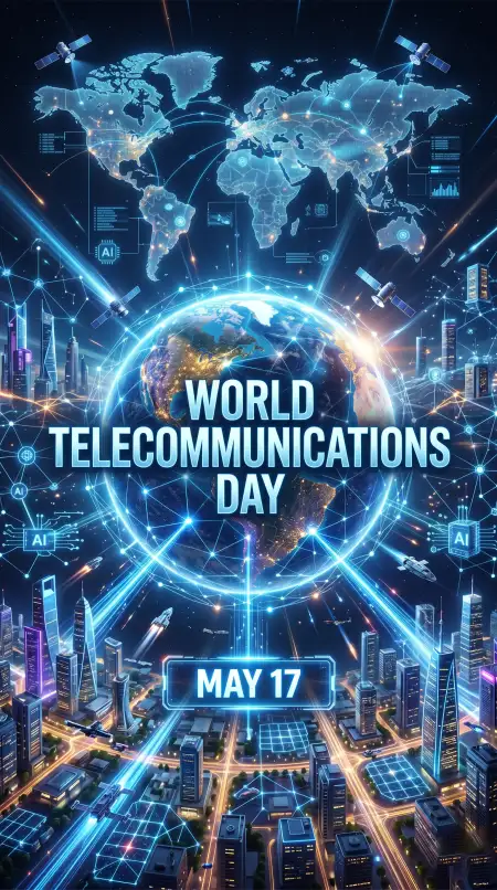 World Telecommunications Day 2026 Digital World Poster - Free World Telecommunications Day Download