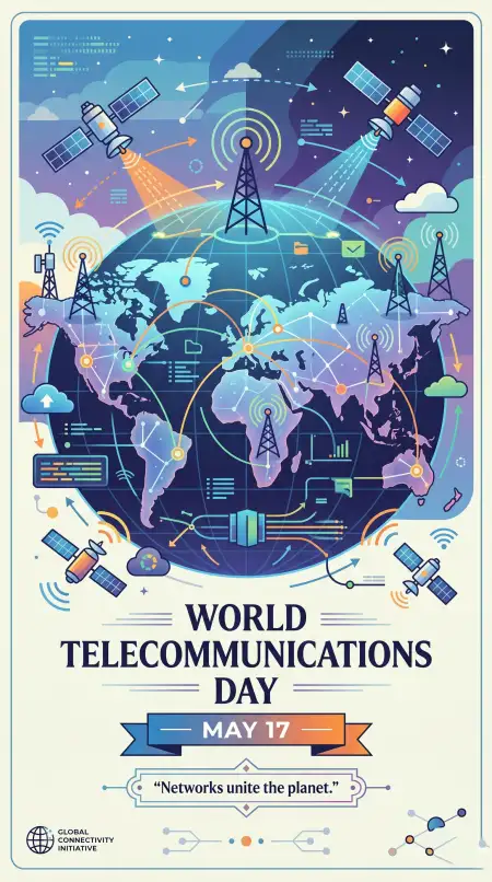 World Telecommunications Day 2026 Internet World Illustration - Free World Telecommunications Day Download