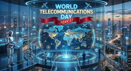 World Telecommunications Day 2026 Smart Network Illustration - Free World Telecommunications Day Download