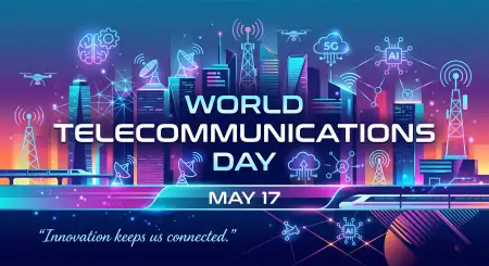 World Telecommunications Day 2026 Telecom Data Connection Art - Free World Telecommunications Day Download
