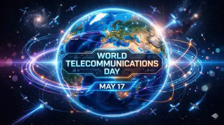 World Telecommunications Day 2026 Virtual Telecom Wallpaper - Free World Telecommunications Day Download