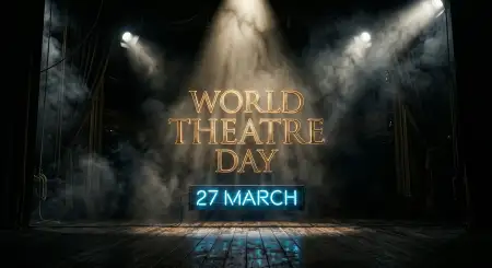World Theatre Day Creative Background - Free World Theatre Day Download