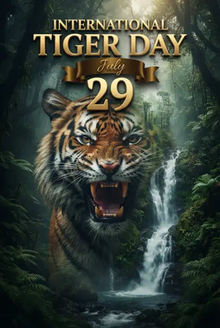 World Tiger Day 2026 Banner - Free International Tiger Day 2026 Download