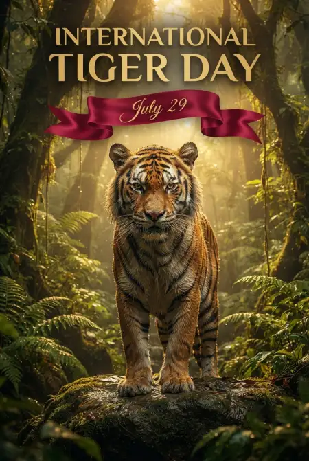 World Tiger Day 2026 Conservation Poster - Free International Tiger Day 2026 Download