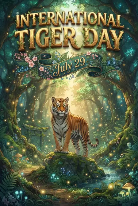 World Tiger Day 2026 Printable Flyer - Free International Tiger Day 2026 Download