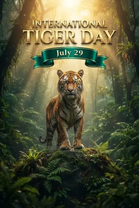 World Tiger Day 2026 Social Media Template - Free International Tiger Day 2026 Download