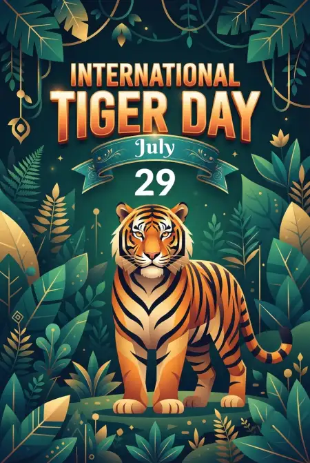 World Tiger Day 2026 Vector Art - Free International Tiger Day 2026 Download