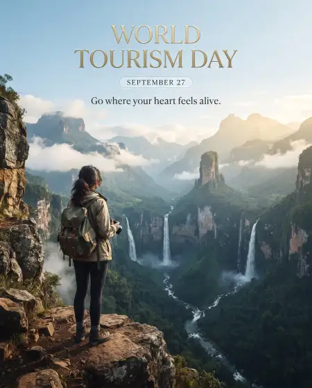 world tourism day greeting images 2026 - World Graphics Day 2026