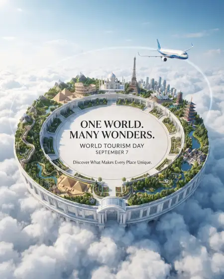 world tourism day landmark background 2026
