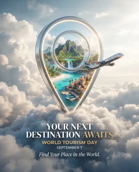 world tourism day tourism vector 2026