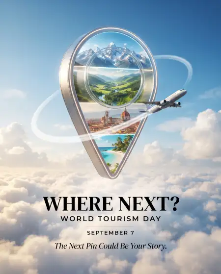 world tourism day transparent png 2026