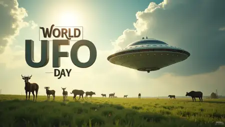 World Ufo Day 2025 Hd Background - Free World Ufo Day 2025 Download