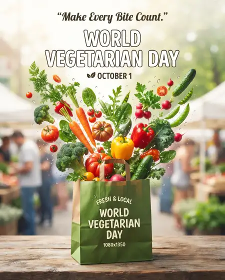 world vegetarian day 2026 fresh vegetables png - World Vegetarian Day 2026