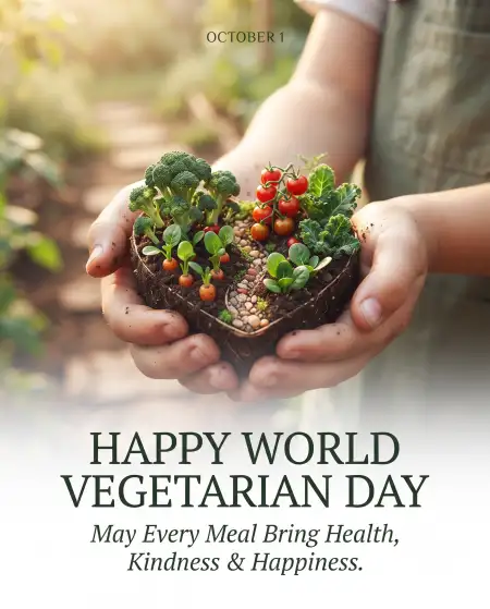 world vegetarian day 2026 greetings and wishes