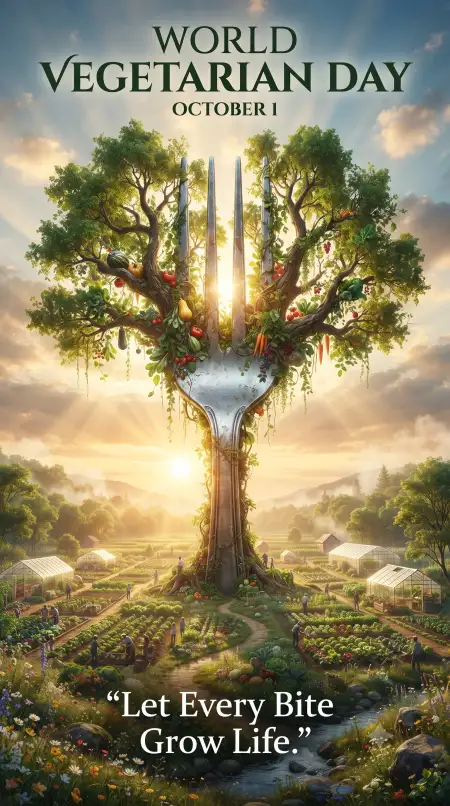 world vegetarian day 2026 greetings