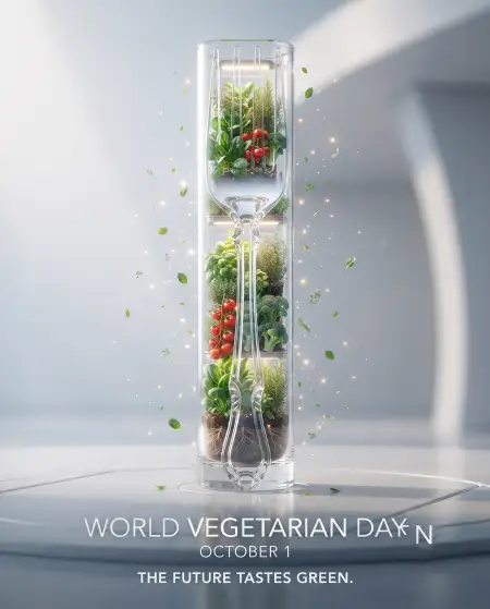 world vegetarian day 2026 illustration - World Vegetarian Day 2026