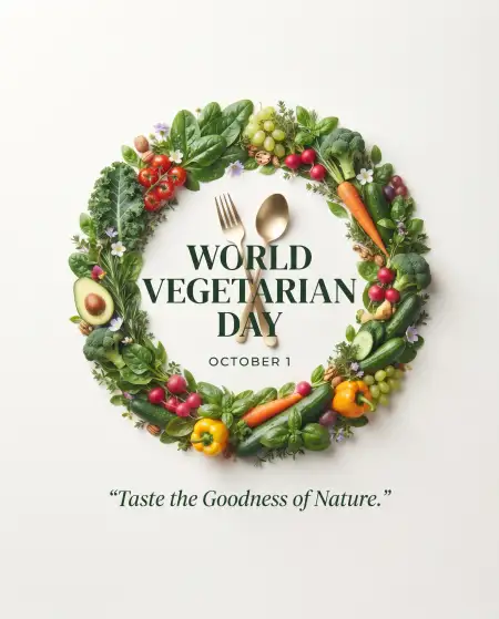 world vegetarian day 2026 quotes design