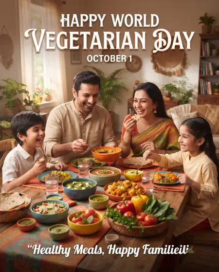 world vegetarian day 2026 save animals poster