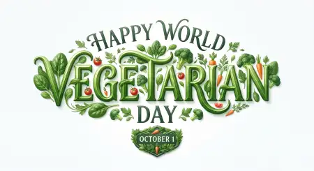 world vegetarian day 2026 typography