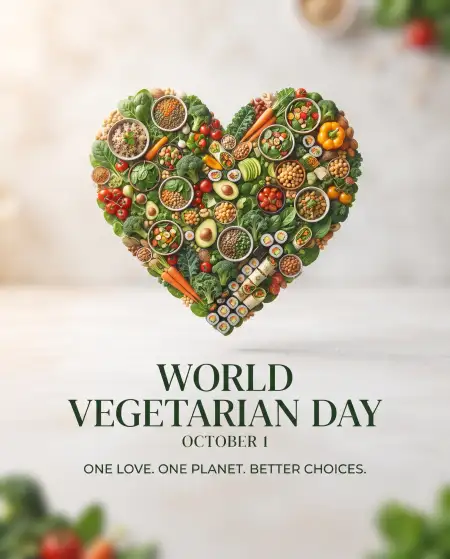 world vegetarian day 2026 whatsapp status