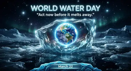 World Water Day Realistic Poster - Free World Water Day 2026 Download