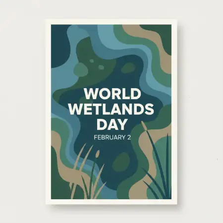 World Wetlands Day Minimal Poster - Free World Wetlands Day Download