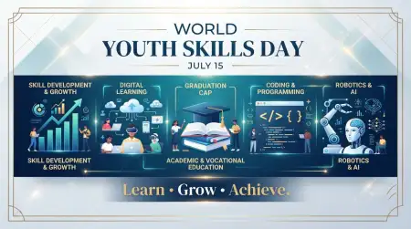 World Youth Skills Day 2026 Academy Banner - Free World Youth Skills Day 2026 Banner Download