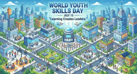 World Youth Skills Day 2026 Celebration Poster Banner - Free World Youth Skills Day 2026 Banner Download