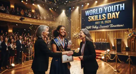 World Youth Skills Day 2026 College Banner - Free World Youth Skills Day 2026 Banner Download