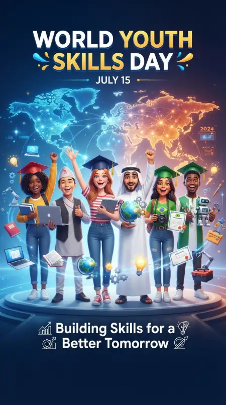World Youth Skills Day 2026 College Poster - Free World Youth Skills Day 2026 Poster Download