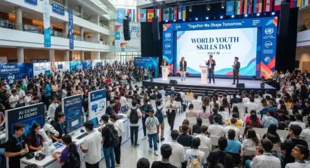 World Youth Skills Day 2026 Corporate Banner - Free World Youth Skills Day 2026 Banner Download