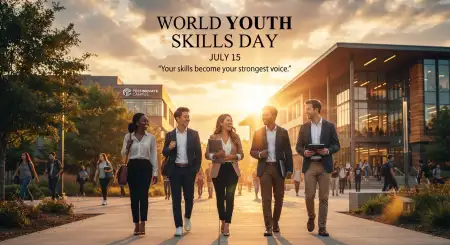 World Youth Skills Day 2026 Corporate Poster - Free World Youth Skills Day 2026 Poster Download