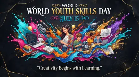 World Youth Skills Day 2026 Creative Artwork Banner - Free World Youth Skills Day 2026 Banner Download