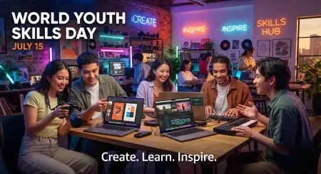 World Youth Skills Day 2026 Digital Campaign Banner - Free World Youth Skills Day 2026 Poster Download