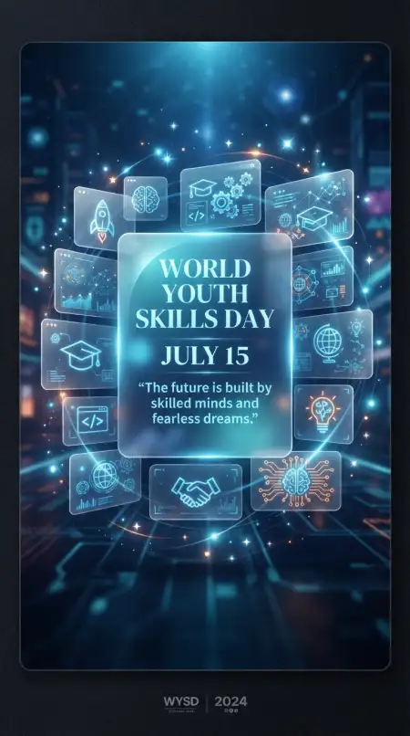 World Youth Skills Day 2026 Digital Poster - Free World Youth Skills Day 2026 Poster Download
