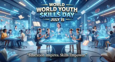 World Youth Skills Day 2026 Education Campaign Banner - Free World Youth Skills Day 2026 Banner Download
