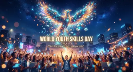 World Youth Skills Day 2026 Event Promotion Poster - Free World Youth Skills Day 2026 Poster Download