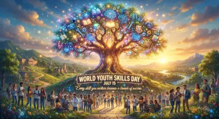 World Youth Skills Day 2026 Global Celebration Poster - Free World Youth Skills Day 2026 Poster Download