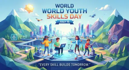 World Youth Skills Day 2026 Homepage Banner - Free World Youth Skills Day 2026 Banner Download
