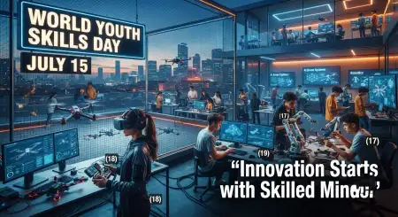 World Youth Skills Day 2026 Linkedin Banner - Free World Youth Skills Day 2026 Banner Download