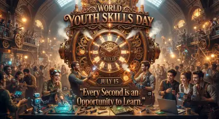 World Youth Skills Day 2026 Motivational Banner - Free World Youth Skills Day 2026 Banner Download