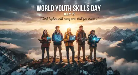 World Youth Skills Day 2026 Printable Poster - Free World Youth Skills Day 2026 Poster Download