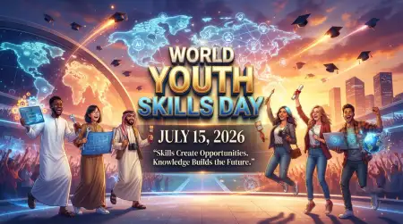 World Youth Skills Day 2026 Public Awareness Banner - Free World Youth Skills Day 2026 Banner Download