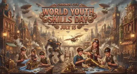 World Youth Skills Day 2026 School Banner - Free World Youth Skills Day 2026 Banner Download